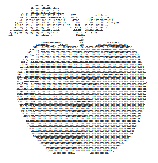 ASCII art apple
