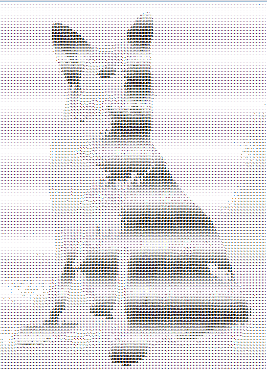 Dog made from text