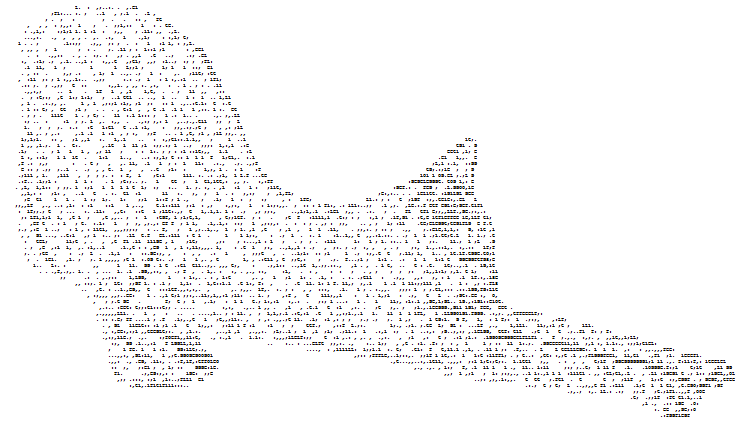 ASCII Art Cats Gallery of Pictures made from Letters and Keyboard Text Char...