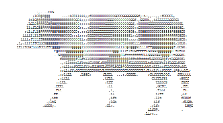ASCII art cow