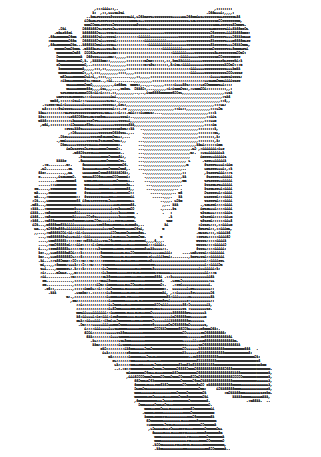 ASCII art frog