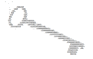 ASCII art key