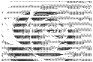 ASCII art rose