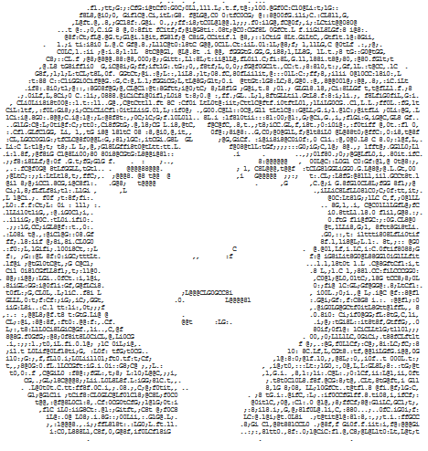 ASCII Woman's face with big hair